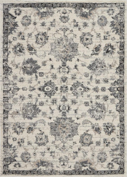 Nourison - Fusion FSS15 Cream and Bone 53in x 73in Vintage Area Rug - FSS15-99446425119 veiw 1