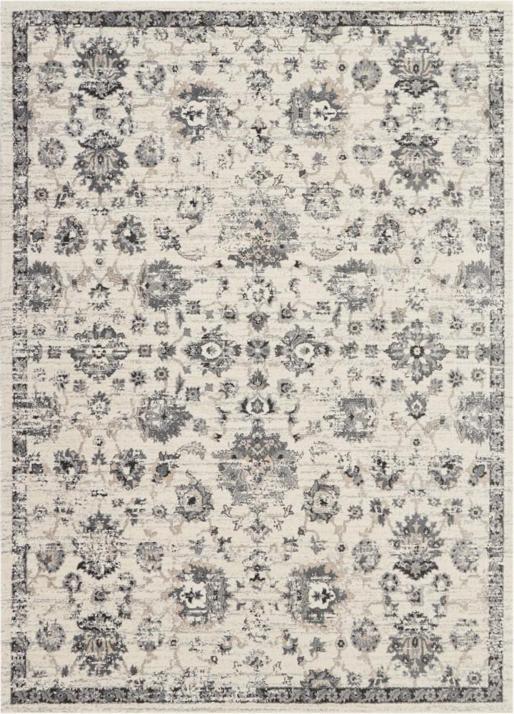 Nourison - Fusion FSS15 Cream and Bone 96in x 13 Oversized Plush Shag Rug - FSS15-99446425539 veiw 1