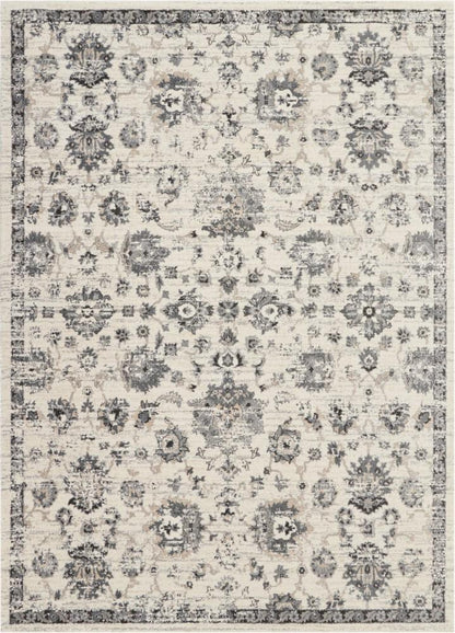 Nourison - Fusion FSS15 Cream and Bone 96in x 13 Oversized Plush Shag Rug - FSS15-99446425539 veiw 1