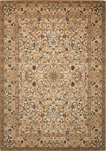 Nourison - Timeless TML16 Brown 56in x 8 Area Rug - TML16-99446274151 veiw 1