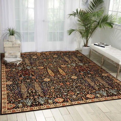 Nourison - Timeless TML18 Dark Blue 12x15 Rug - TML18-99446295743 veiw 2