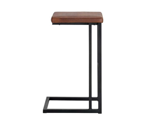 Sunpan - Boone Barstool - Black - Bravo Cognac (Set Of 2) - 104954 veiw 2
