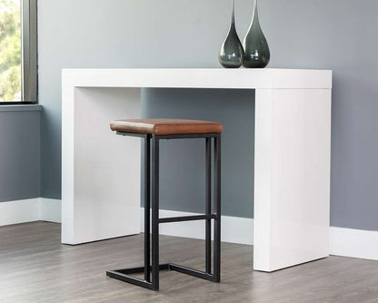 Sunpan - Boone Barstool - Black - Bravo Cognac (Set Of 2) - 104954 veiw 4