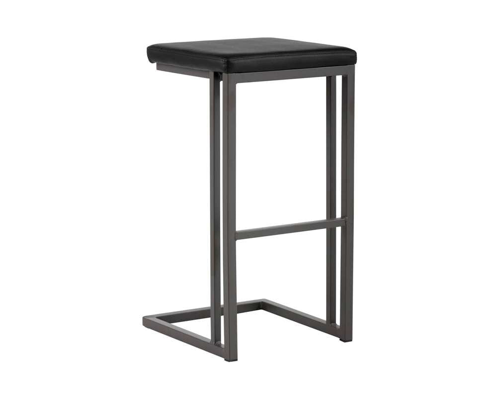 Sunpan - Boone Barstool - Grey - Onyx (Set Of 2) - 102497 veiw 1