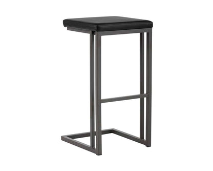 Sunpan - Boone Barstool - Grey - Onyx (Set Of 2) - 102497 veiw 1