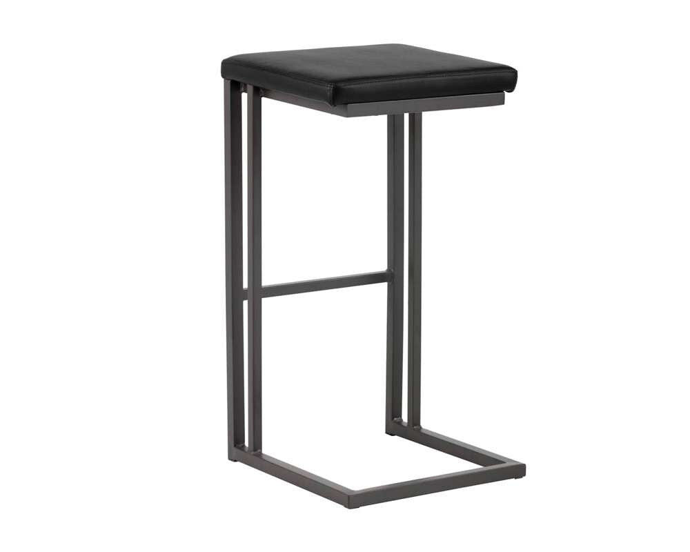Sunpan - Boone Barstool - Grey - Onyx (Set Of 2) - 102497 veiw 3