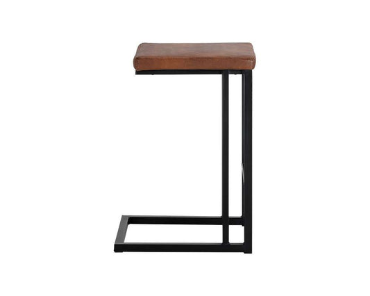 Sunpan - Boone Counter Stool - Black - Bravo Cognac (Set Of 2) - 104957 veiw 2