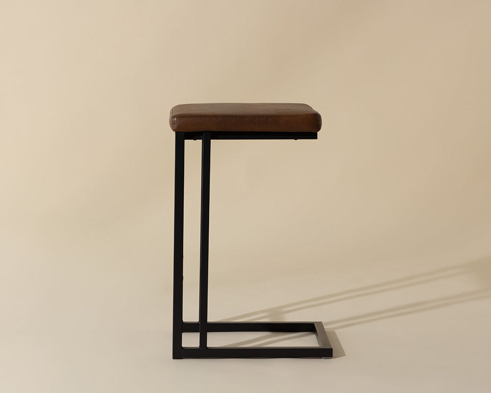 Sunpan - Boone Counter Stool - Black - Bravo Cognac (Set Of 2) - 104957 view 7