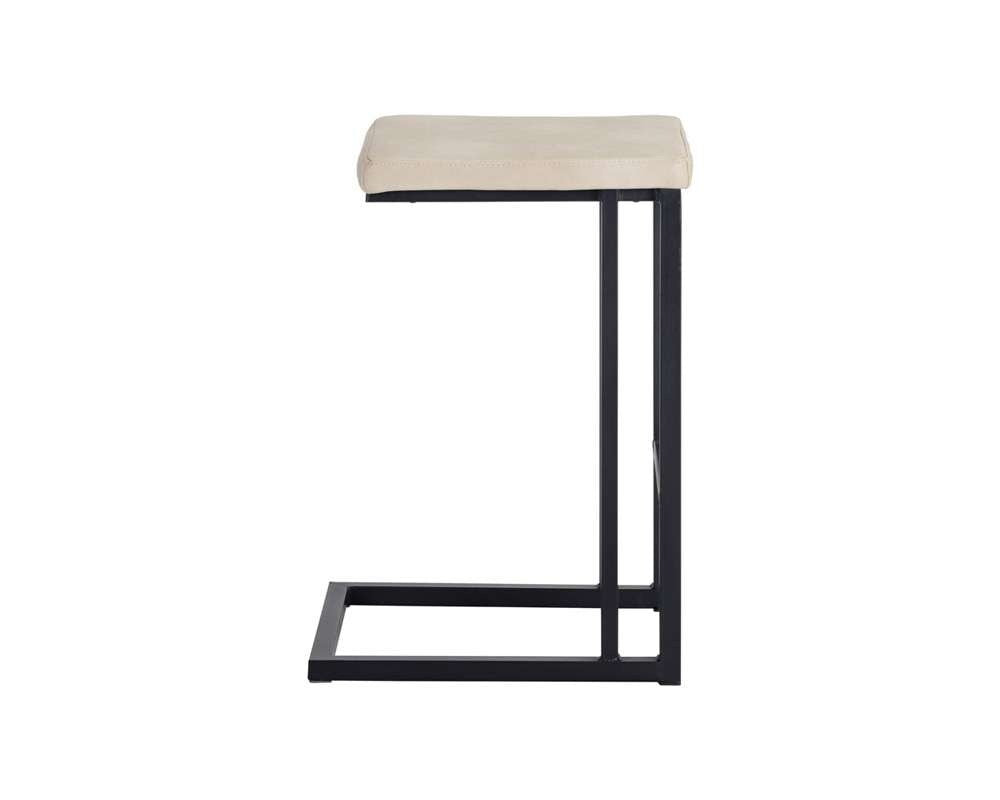 Sunpan - Boone Counter Stool - Black - Bravo Cream (Set Of 2) - 104958 veiw 2