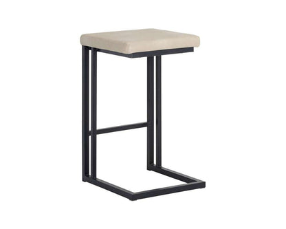 Sunpan - Boone Counter Stool - Black - Bravo Cream (Set Of 2) - 104958 veiw 3