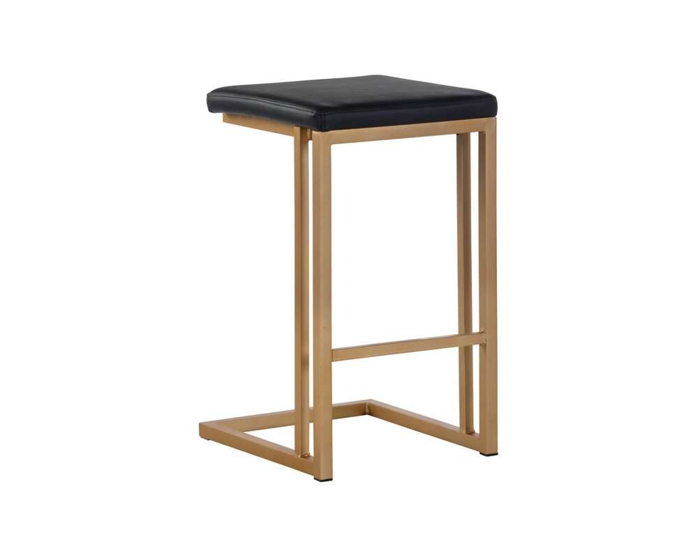 Sunpan - Boone Counter Stool - Champagne Gold - Onyx (Set Of 2) - 103644 veiw 1