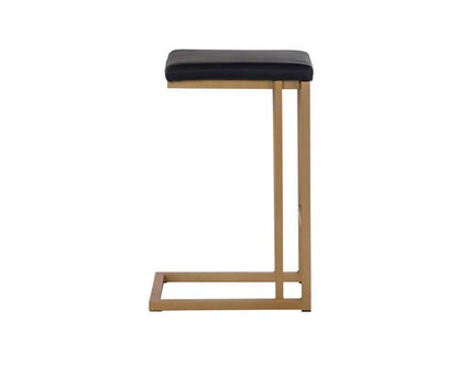Sunpan - Boone Counter Stool - Champagne Gold - Onyx (Set Of 2) - 103644 veiw 2