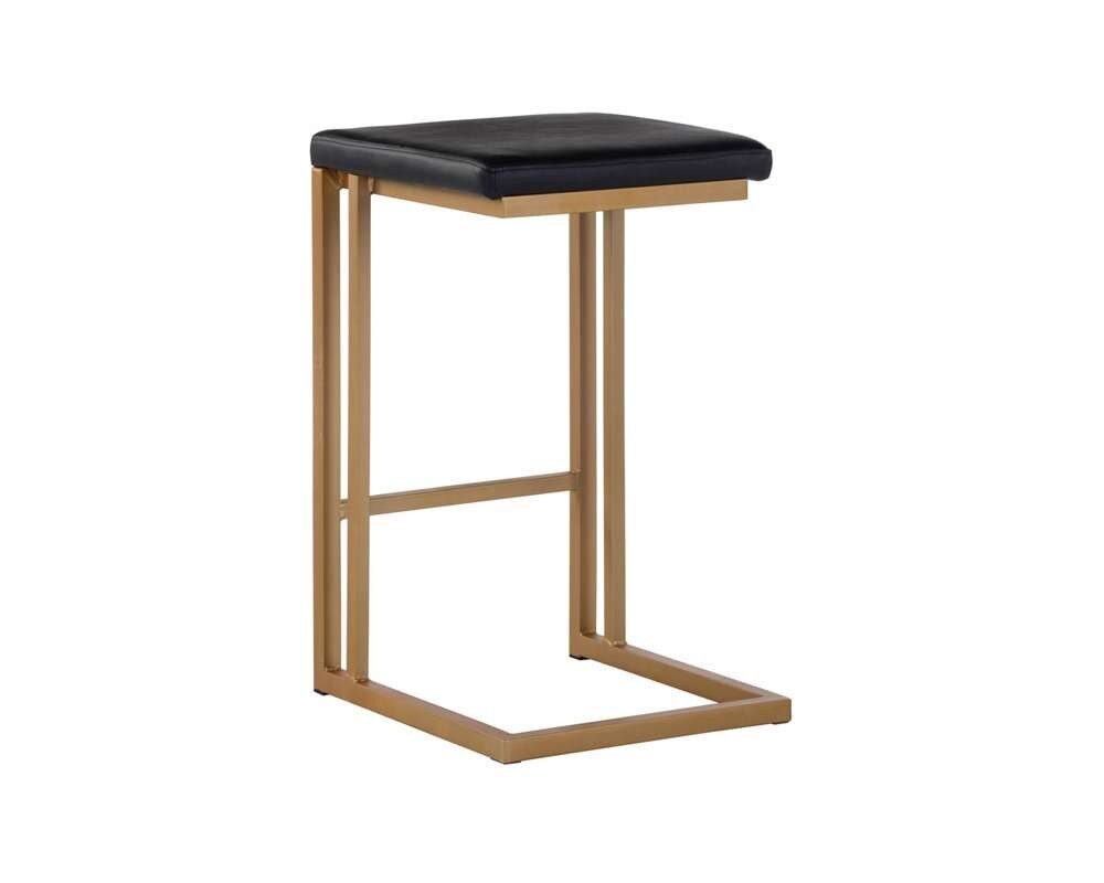 Sunpan - Boone Counter Stool - Champagne Gold - Onyx (Set Of 2) - 103644 veiw 3