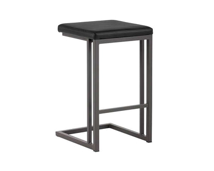 Sunpan - Boone Counter Stool - Grey - Onyx (Set Of 2) - 102498 veiw 1