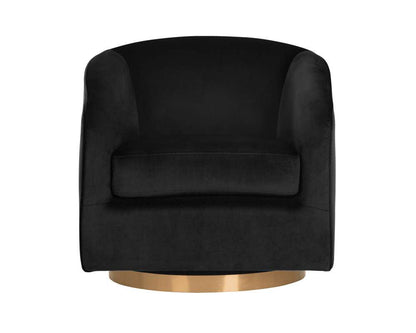 Sunpan - Hazel Swivel Lounge Chair - Gold - Black Sky - 104003 veiw 2