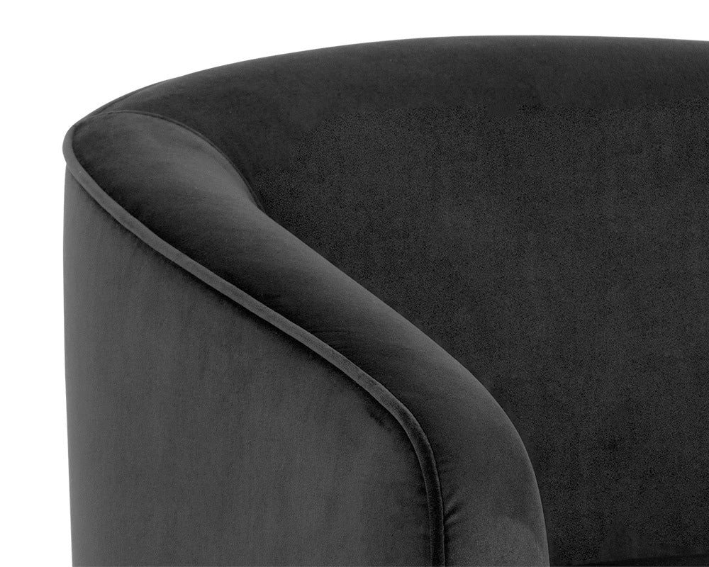 Sunpan - Hazel Swivel Lounge Chair - Gold - Black Sky - 104003 view 6