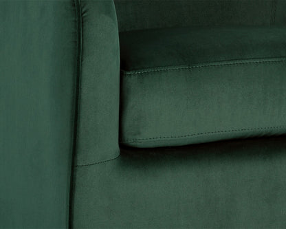 Sunpan - Hazel Swivel Lounge Chair - Gold - Deep Green Sky - 103999 view 6