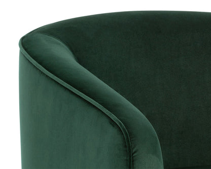 Sunpan - Hazel Swivel Lounge Chair - Gold - Deep Green Sky - 103999 view 7