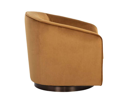 Sunpan - Hazel Swivel Lounge Chair - Dark Bronze - Gold Sky - 107966 veiw 3