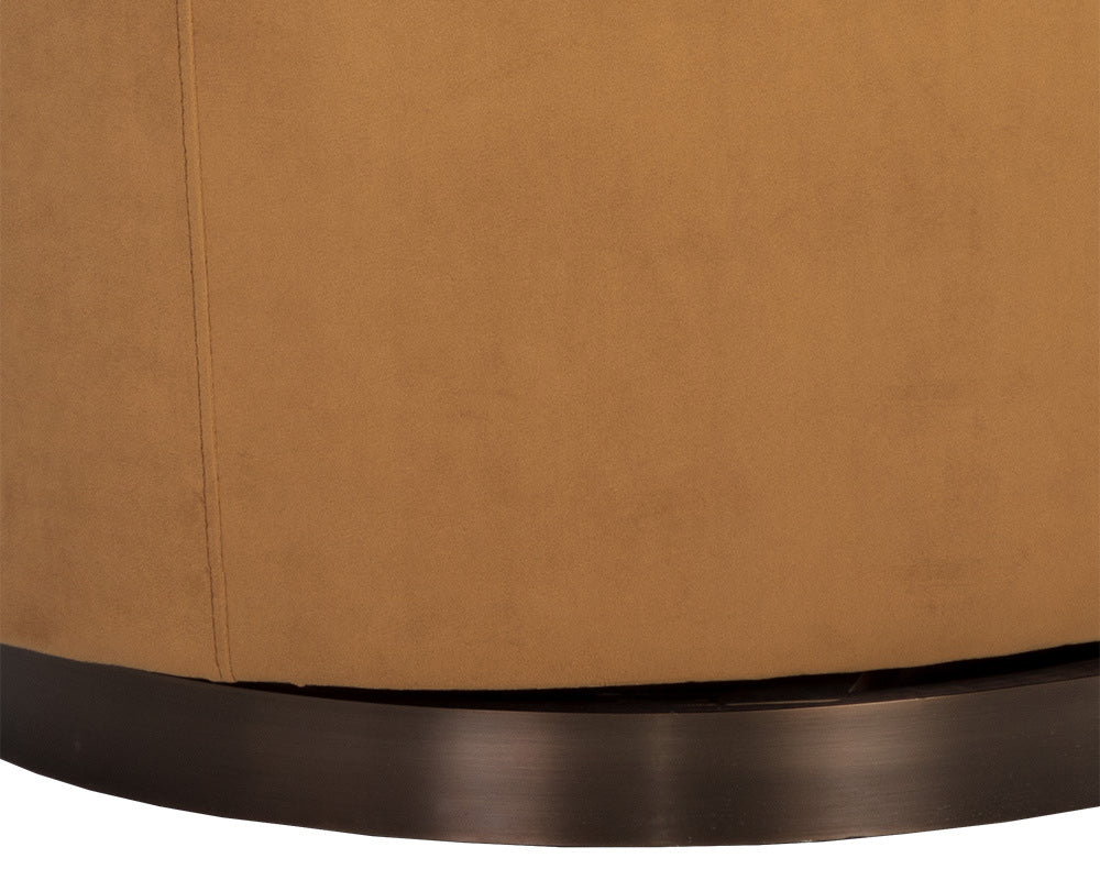 Sunpan - Hazel Swivel Lounge Chair - Dark Bronze - Gold Sky - 107966 view 6