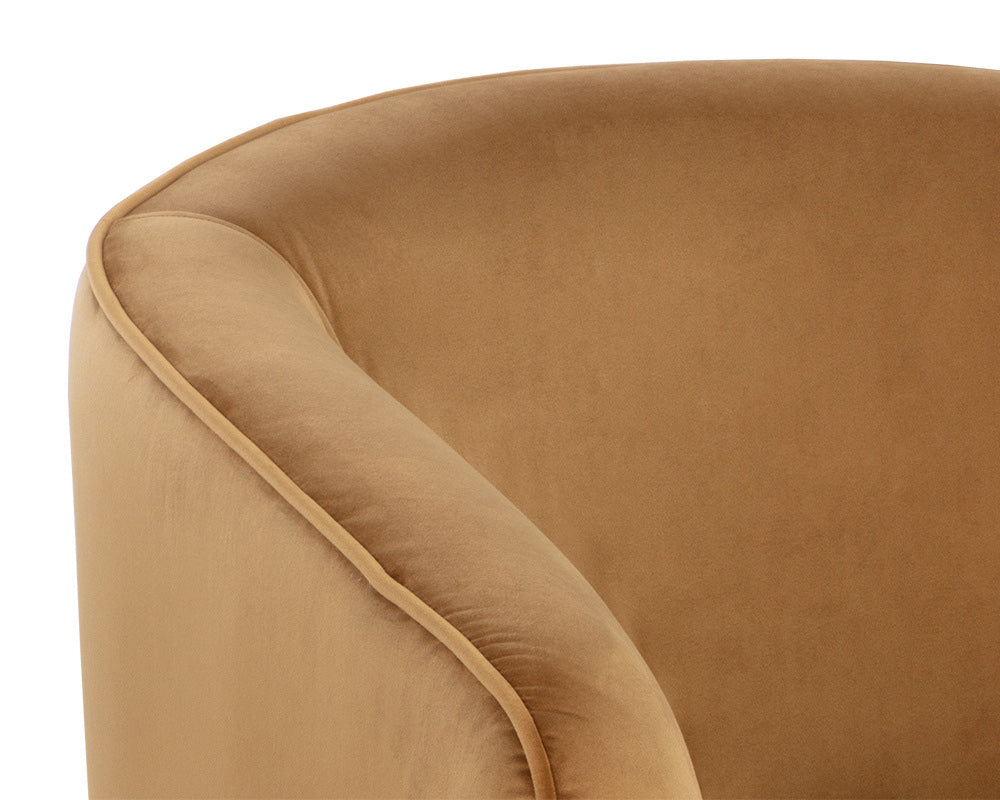 Sunpan - Hazel Swivel Lounge Chair - Dark Bronze - Gold Sky - 107966 view 7