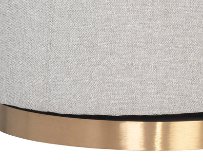 Sunpan - Hazel Swivel Lounge Chair - Gold - Belfast Heather Grey - 106561 view 6