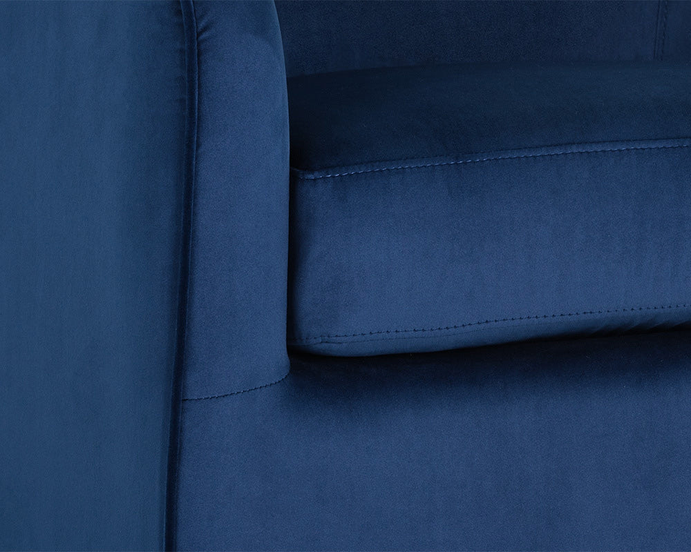 Sunpan - Hazel Swivel Lounge Chair - Gold - Navy Blue Sky - 104001 view 8