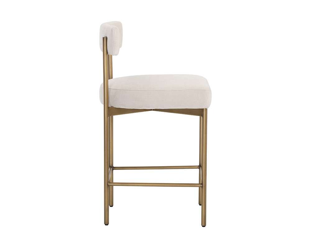 Sunpan - Seneca Counter Stool - Antique Brass - Danny Ivory - 109135 veiw 3
