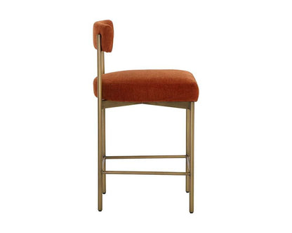 Sunpan - Seneca Counter Stool - Antique Brass - Danny Rust - 109134 veiw 3