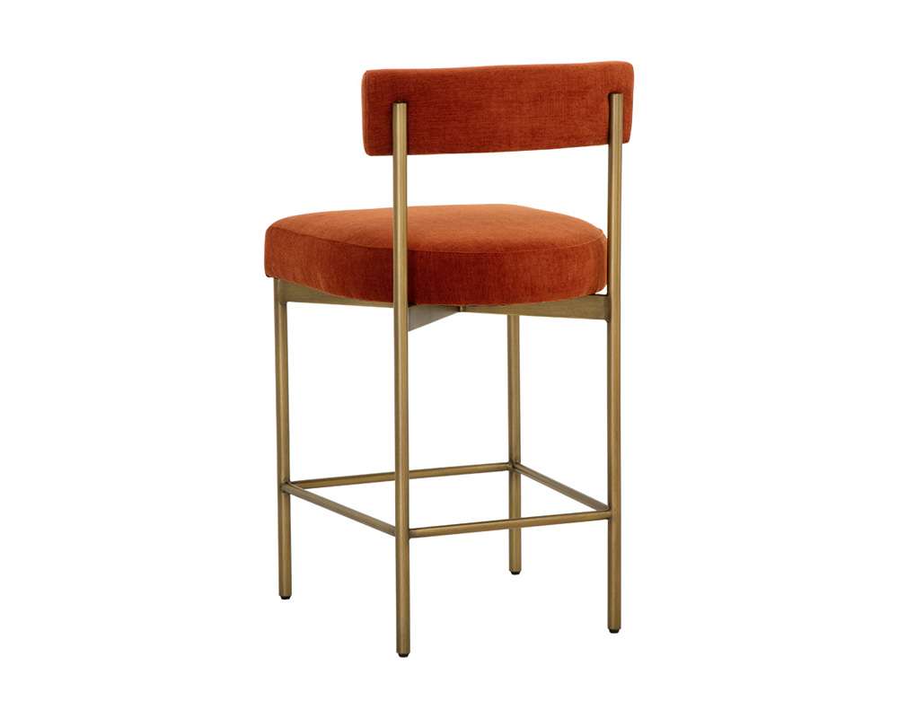 Sunpan - Seneca Counter Stool - Antique Brass - Danny Rust - 109134 veiw 4