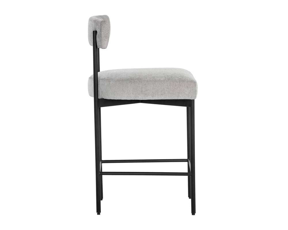 Sunpan - Seneca Counter Stool - Black - Polo Club Stone - 106514 veiw 2