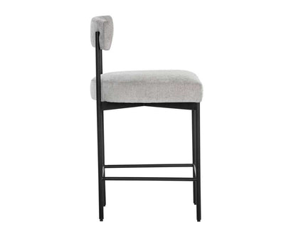 Sunpan - Seneca Counter Stool - Black - Polo Club Stone - 106514 veiw 2