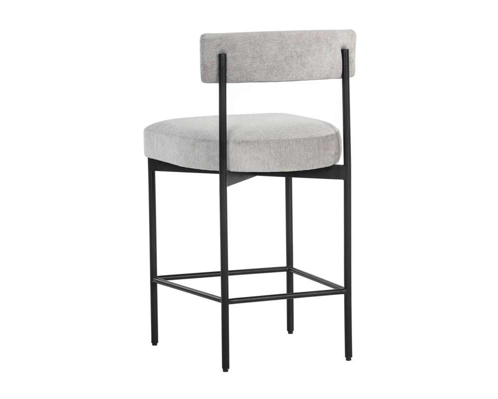 Sunpan - Seneca Counter Stool - Black - Polo Club Stone - 106514 veiw 3
