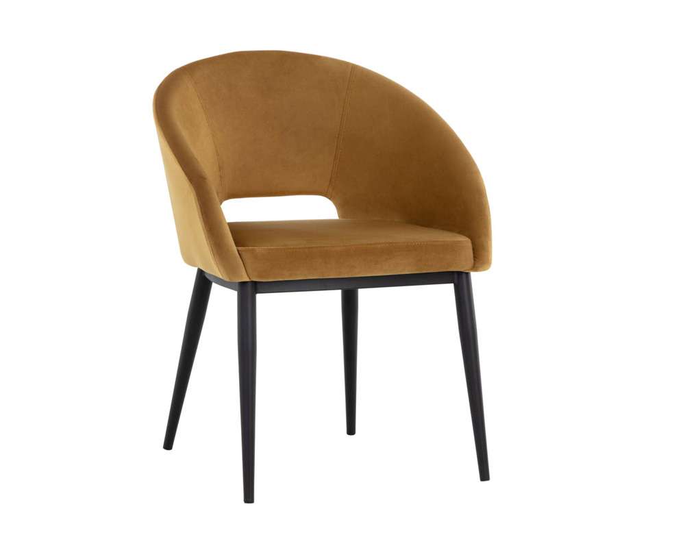 Sunpan - Urban Unity Thatcher Dining Armchair - Black - Gold Sky - 107978 veiw 1