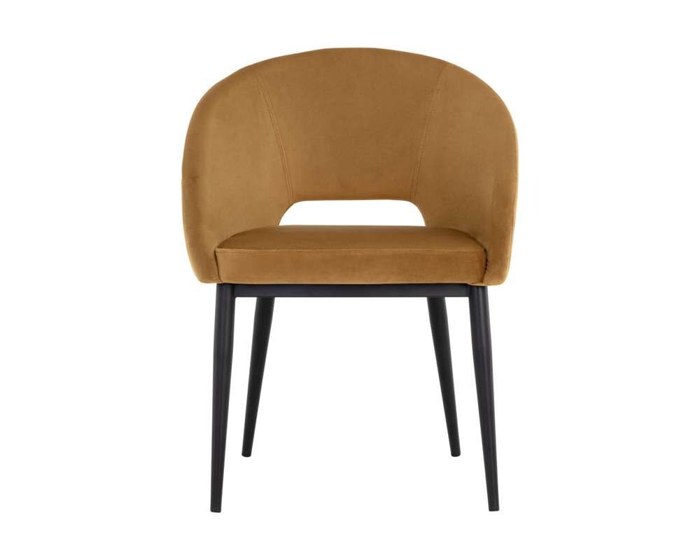 Sunpan - Urban Unity Thatcher Dining Armchair - Black - Gold Sky - 107978 veiw 2
