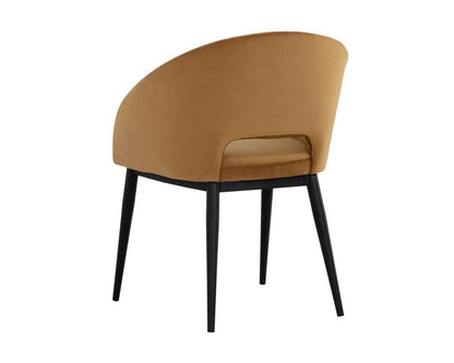 Sunpan - Urban Unity Thatcher Dining Armchair - Black - Gold Sky - 107978 veiw 4