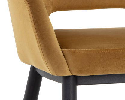 Sunpan - Urban Unity Thatcher Dining Armchair - Black - Gold Sky - 107978 view 6