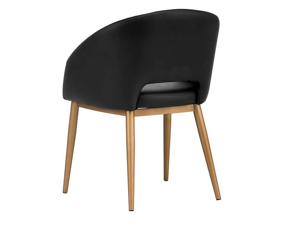 Sunpan - Urban Unity Thatcher Dining Armchair - Champagne Gold - Onyx - 102797 veiw 3