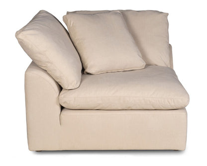 Sunset Trading - Contemporary Puff Collection Slipcover Only for 2PC 88in Sectional Sofa Tan/Beige - SU-1458SC-84-2C veiw 5