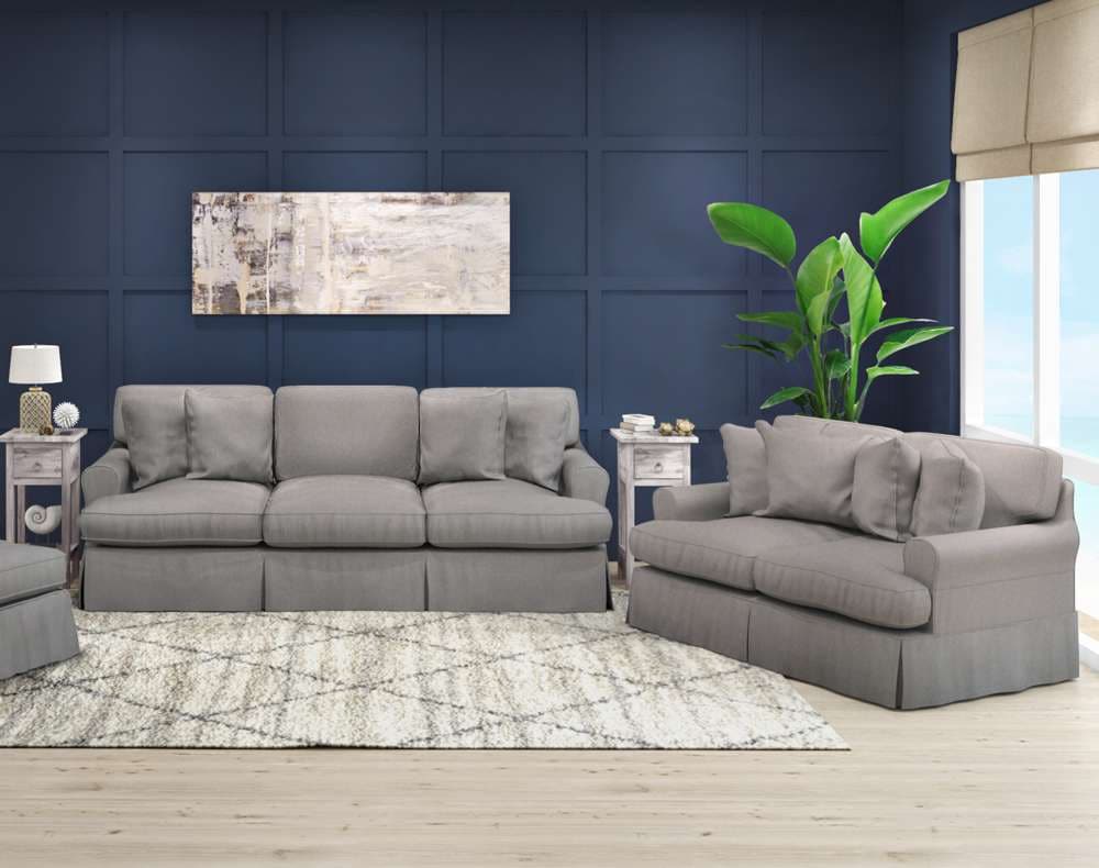 Sunset Trading -  Horizon 2 Piece Slipcovered Living Room Set  - SU-1176-94-0010 veiw 3