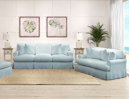 Sunset Trading -  Horizon 2 Piece Slipcovered Living Room Set - SU-1176-43-0010 veiw 3