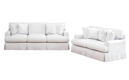 Sunset Trading -  Horizon 2 Piece Slipcovered Living Room Set  - SU-1176-81-0010 veiw 1