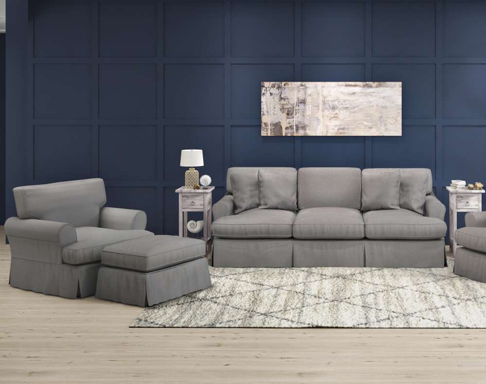 Sunset Trading -  Horizon 3 Piece Slipcovered Living Room Set  - SU-1176-94-002030 veiw 4