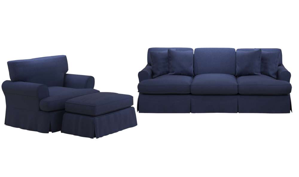 Sunset Trading -  Horizon 3 Piece Slipcovered Living Room Set  - SU-1176-49-002030 veiw 1