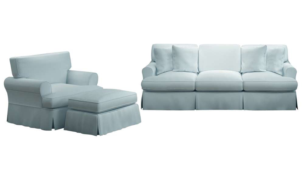 Sunset Trading -  Horizon 3 Piece Slipcovered Living Room Set  - SU-1176-43-002030 veiw 1
