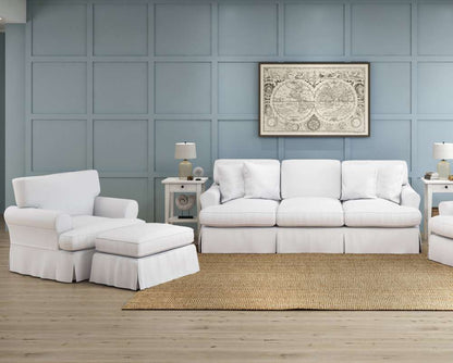 Sunset Trading -  Horizon 3 Piece Slipcovered Living Room Set  - SU-1176-81-002030 veiw 7