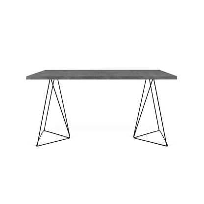 TEMAHOME - Flow Desk in Concrete Look / Black Steel - 9500054051 veiw 5
