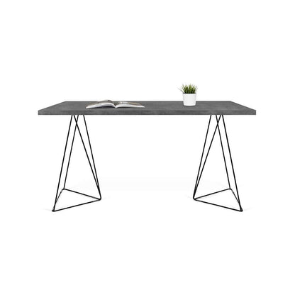 TEMAHOME - Flow Desk in Concrete Look / Black Steel - 9500054051 veiw 6