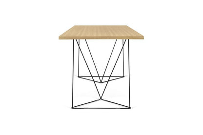 TEMAHOME - Flow Desk in Oak / Black Lacquered Steel - 9500053221 veiw 3