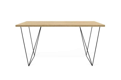 TEMAHOME - Flow Desk in Oak / Black Lacquered Steel - 9500053221 veiw 4